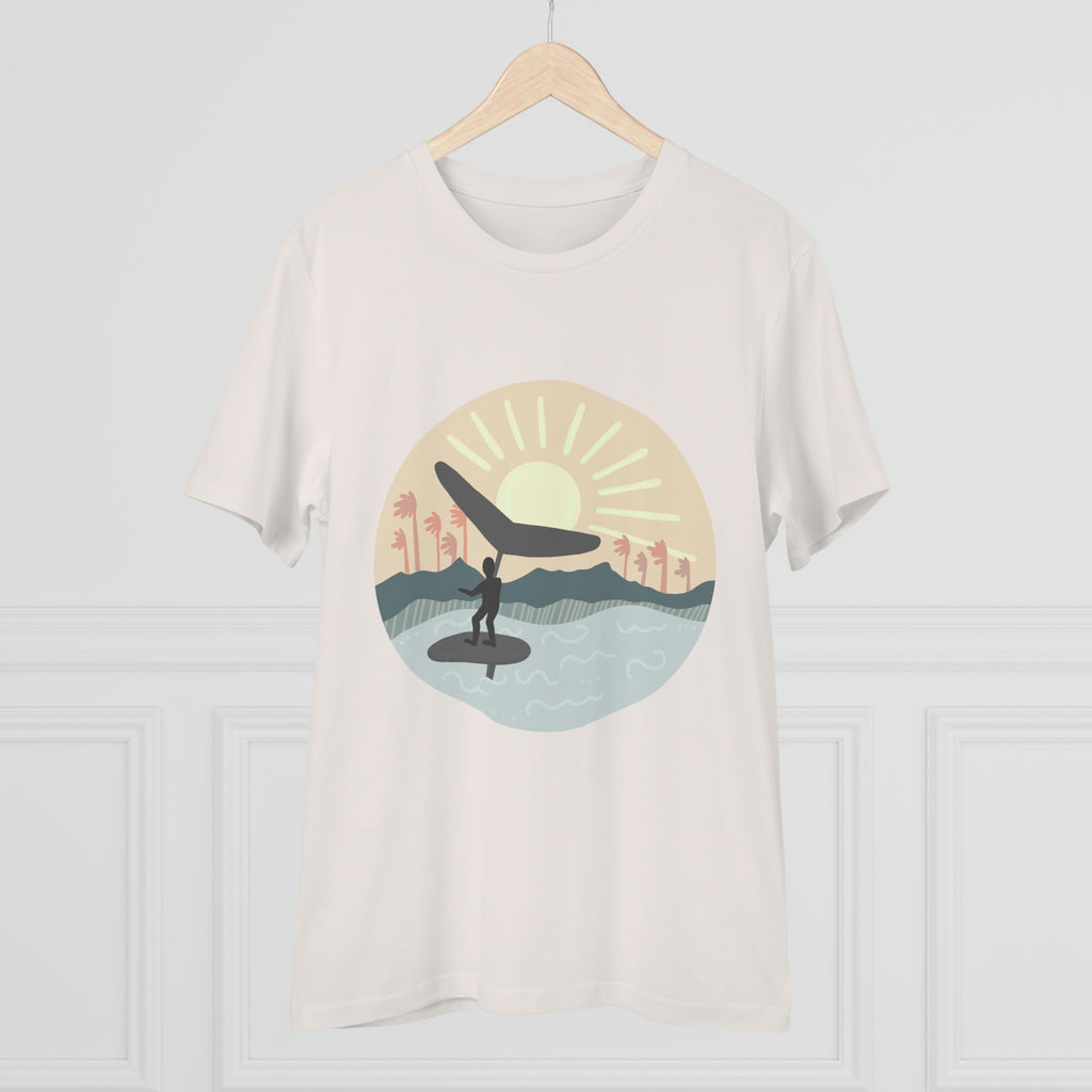 Sunset Vibes. Wing Foil Organic Premium T-shirt - Unisex